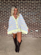 The Horizon Cardigan- Sherbert