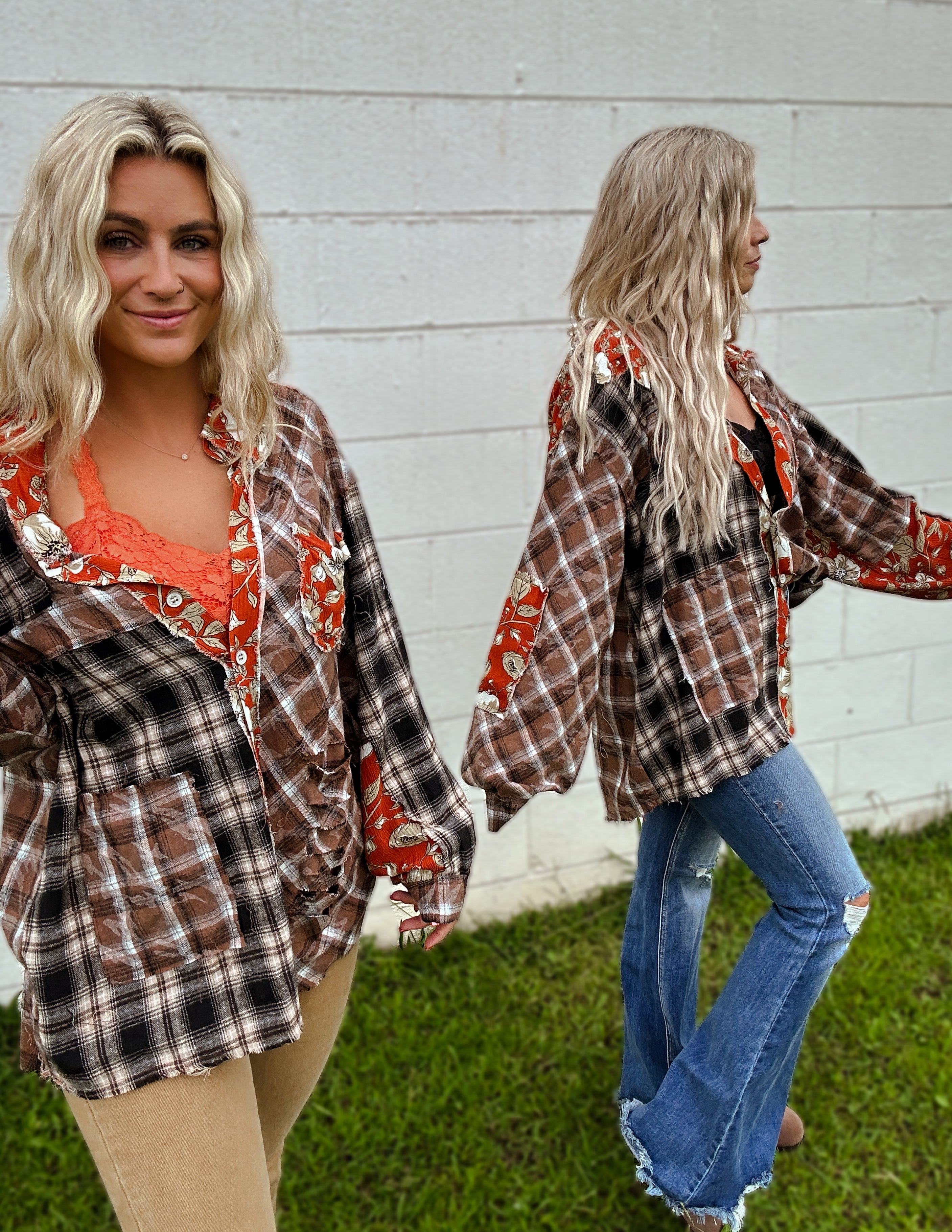 The Blakeley Distressed flannel