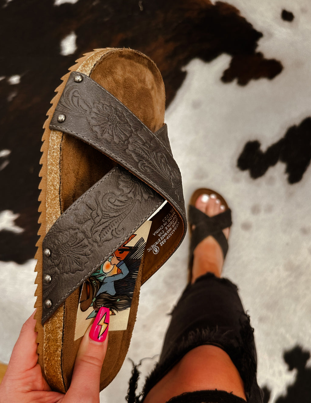 Kodi Kate Sandals- Grey