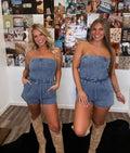 Babydoll Denim Romper