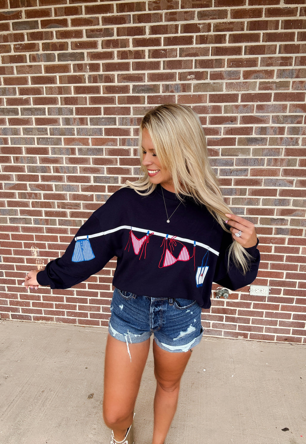 The Pool Side Pullover- Navy