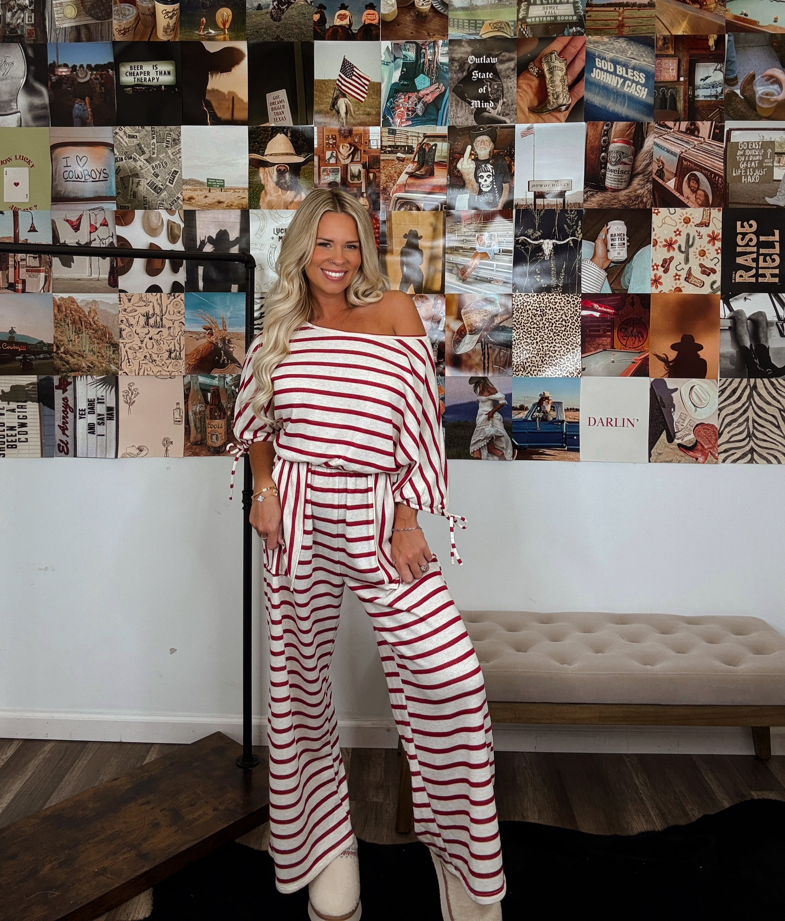 Hayden Jumpsuit- Red