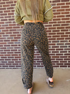 What A Night Leopard Barrel Pants