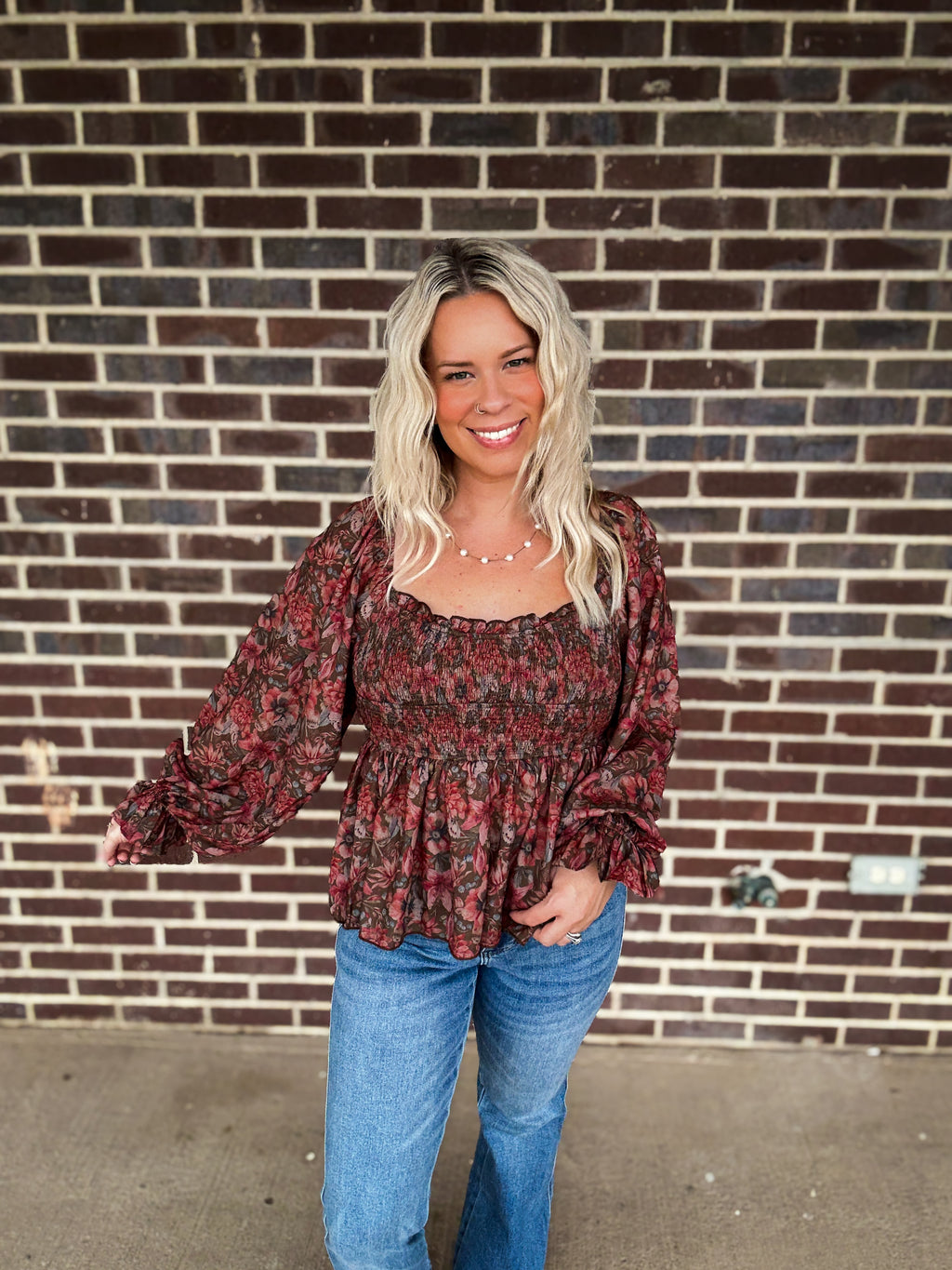Sweetheart Smocked Top