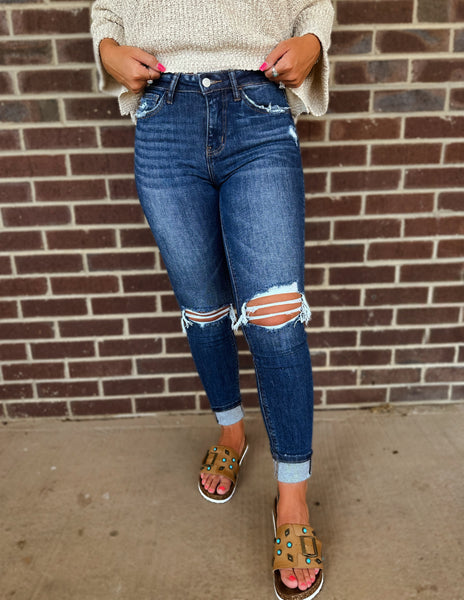 The Krewe Skinny denim