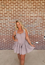 The Picnic Romper- Brown
