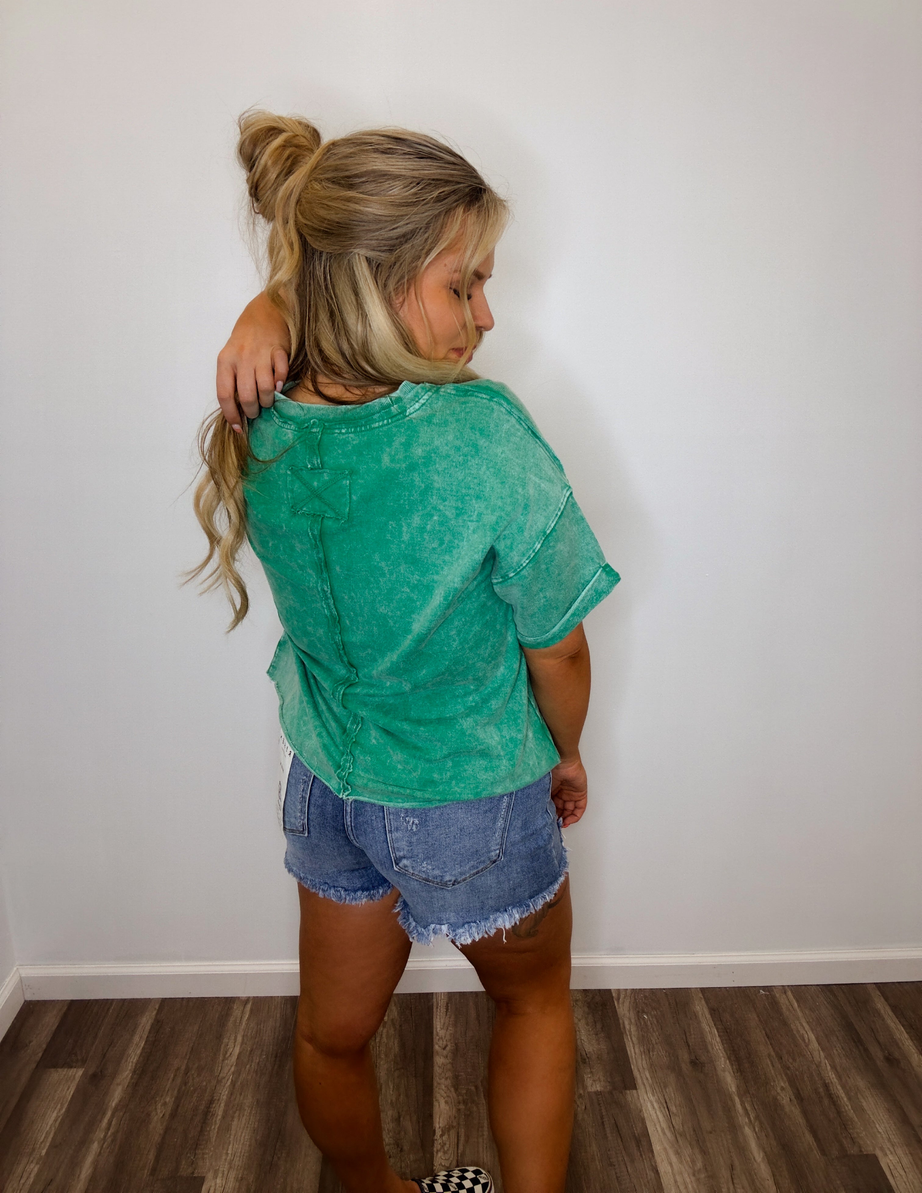 Always better top- kelly green