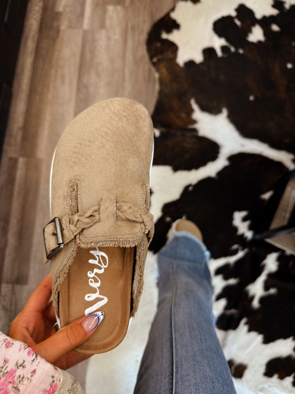 The Callie Platform Clogs- Taupe