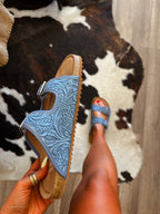 The Lainey Sandals- Denim