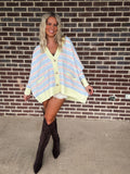 The Horizon Cardigan- Sherbert