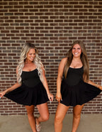 Booked & Busy Active Dress- Black