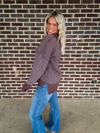 The Everly Sweater- Chocolate