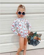 ZIPPY LONG SLEEVE PATRIOTIC SWIM