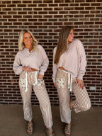 The Loretta Henley- Dark Taupe