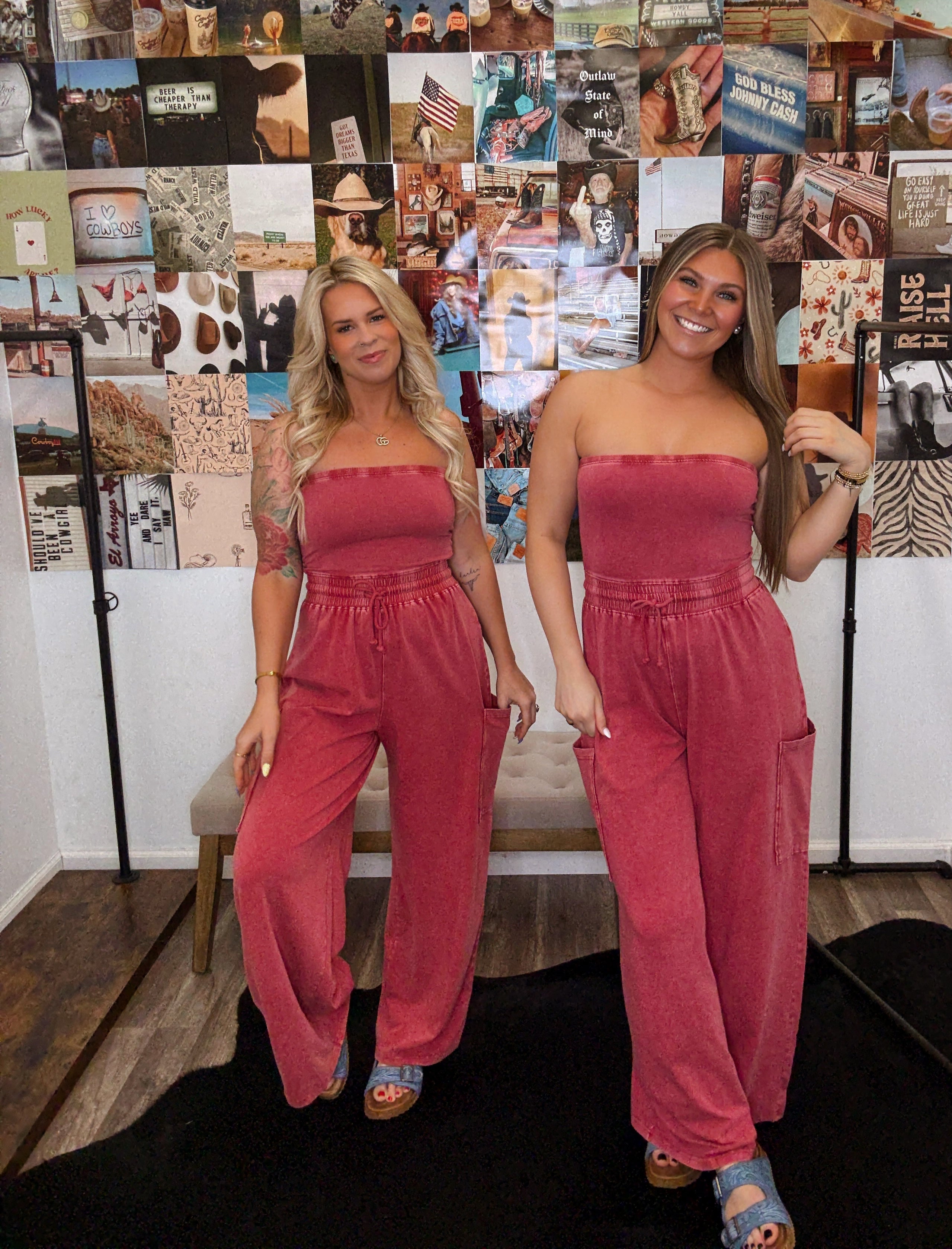 Forevermore Jumpsuit- Red