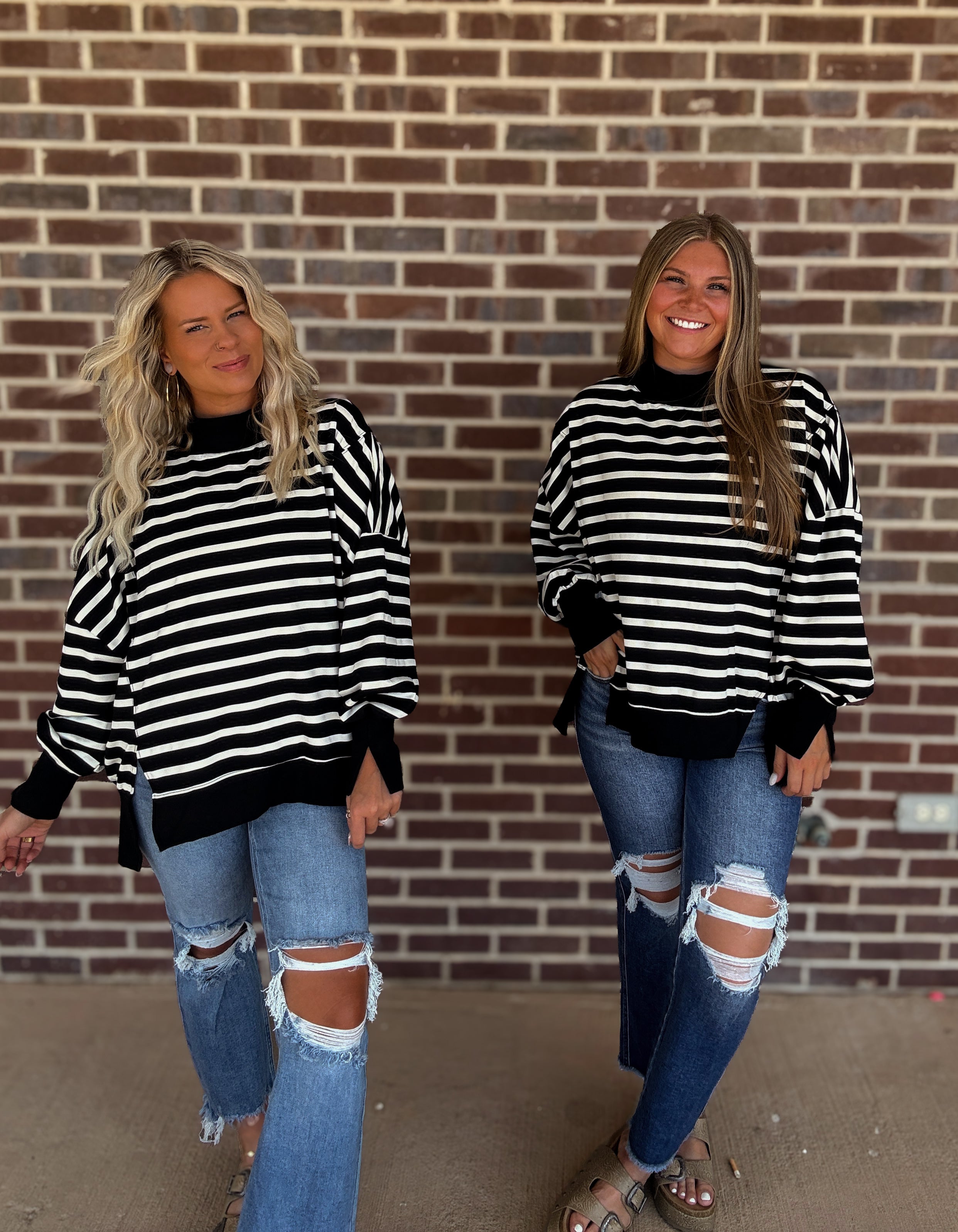 The Dixie Stripe Mockneck