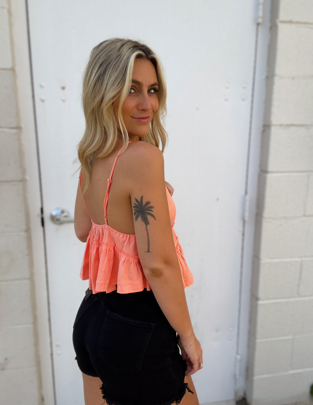 Sweetheart tank- coral