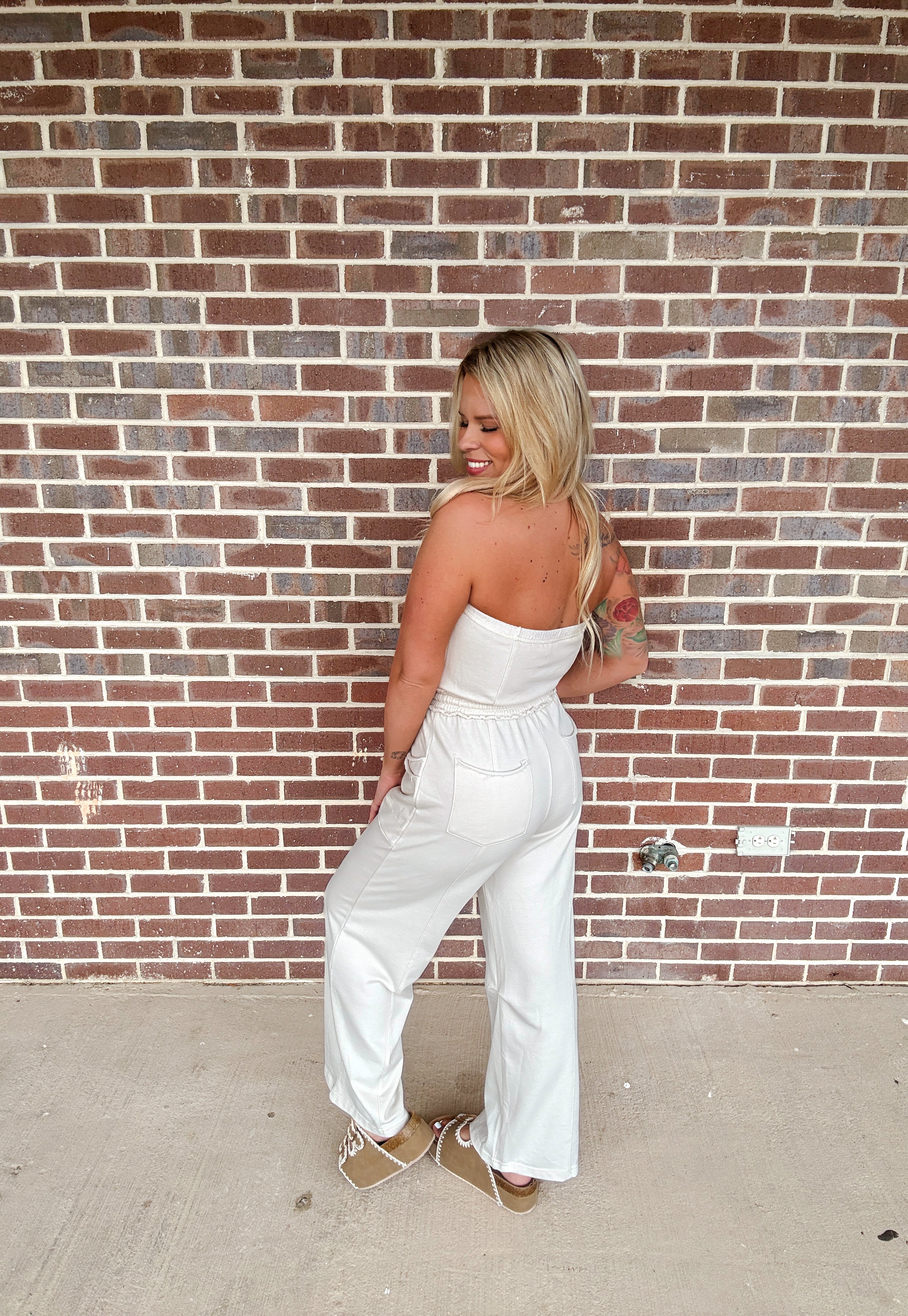 Riley Jumpsuit- Oatmeal