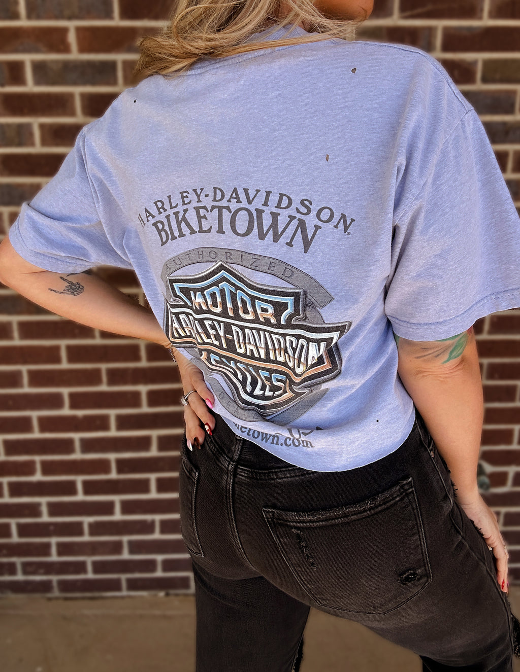 Upcycled Biketown Tee- XL