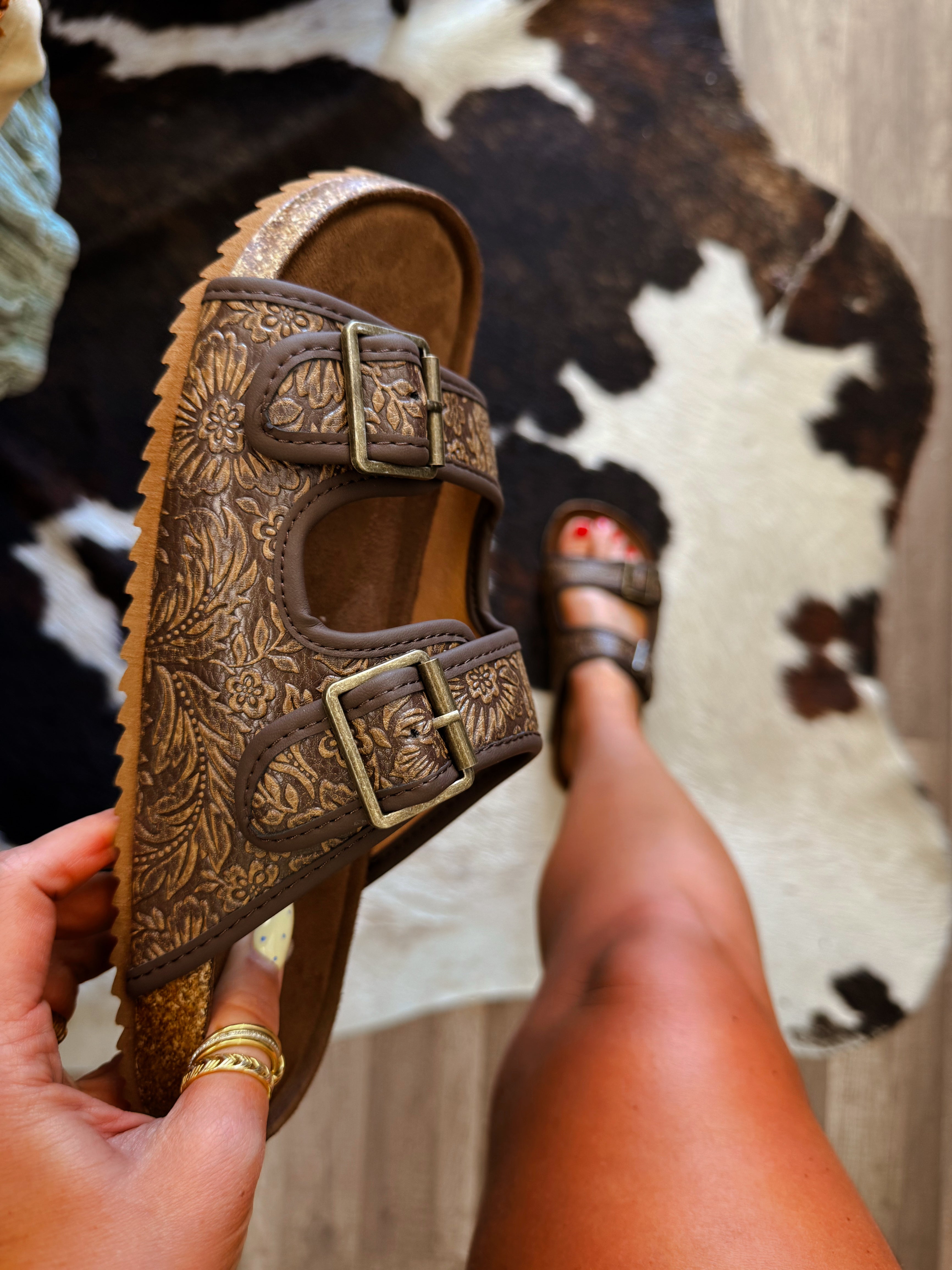 The Lainey Sandals- Chocolate