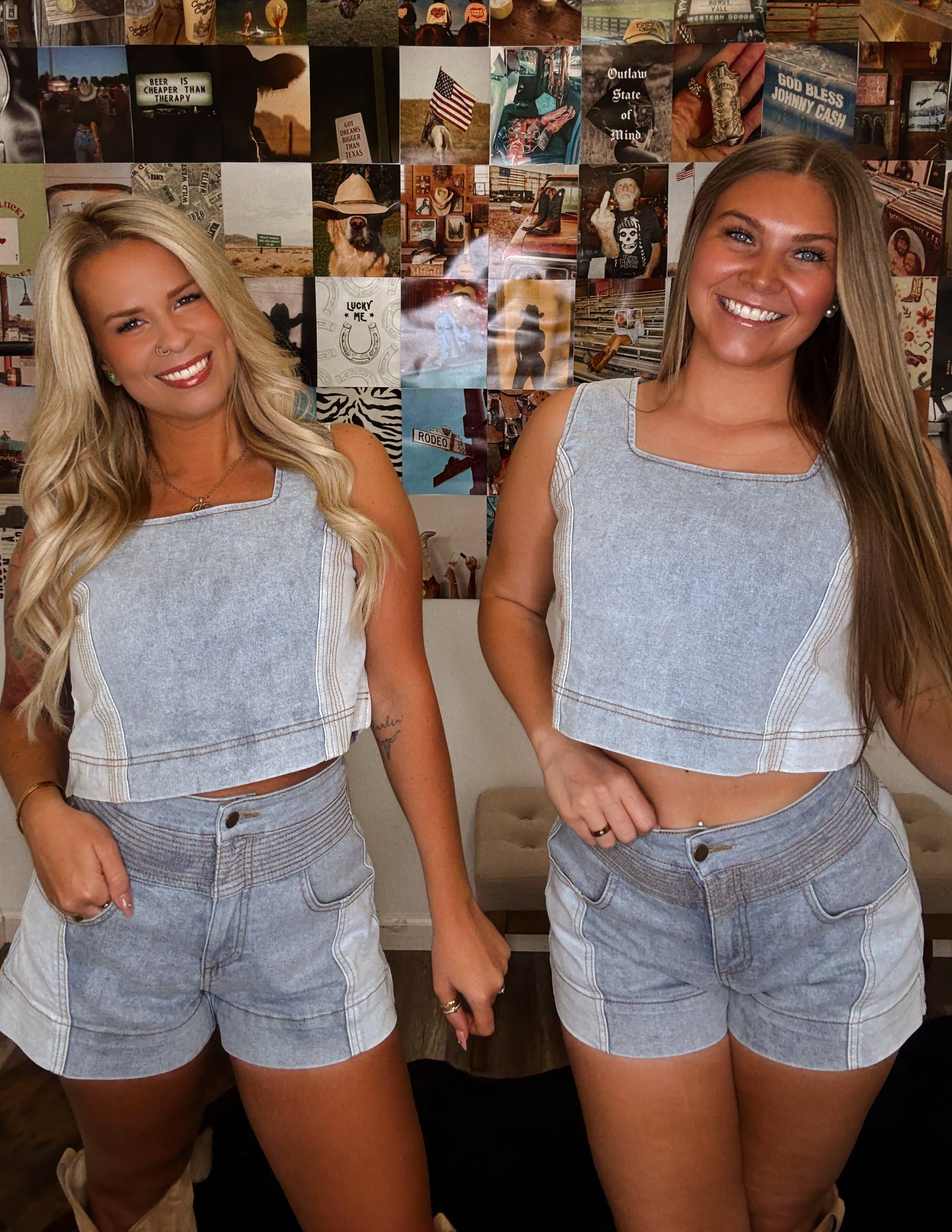 The Retro Denim Bottoms