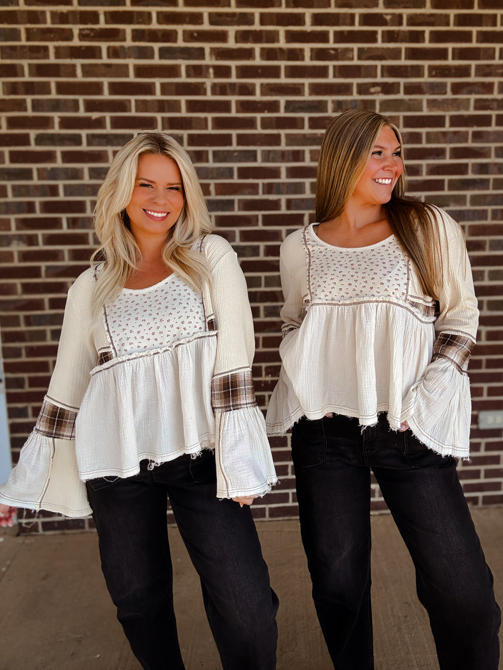 The Billie Plaid Top
