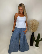 The Skye Denim Flare Pants