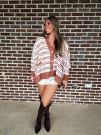 The Horizon Cardigan- Rust