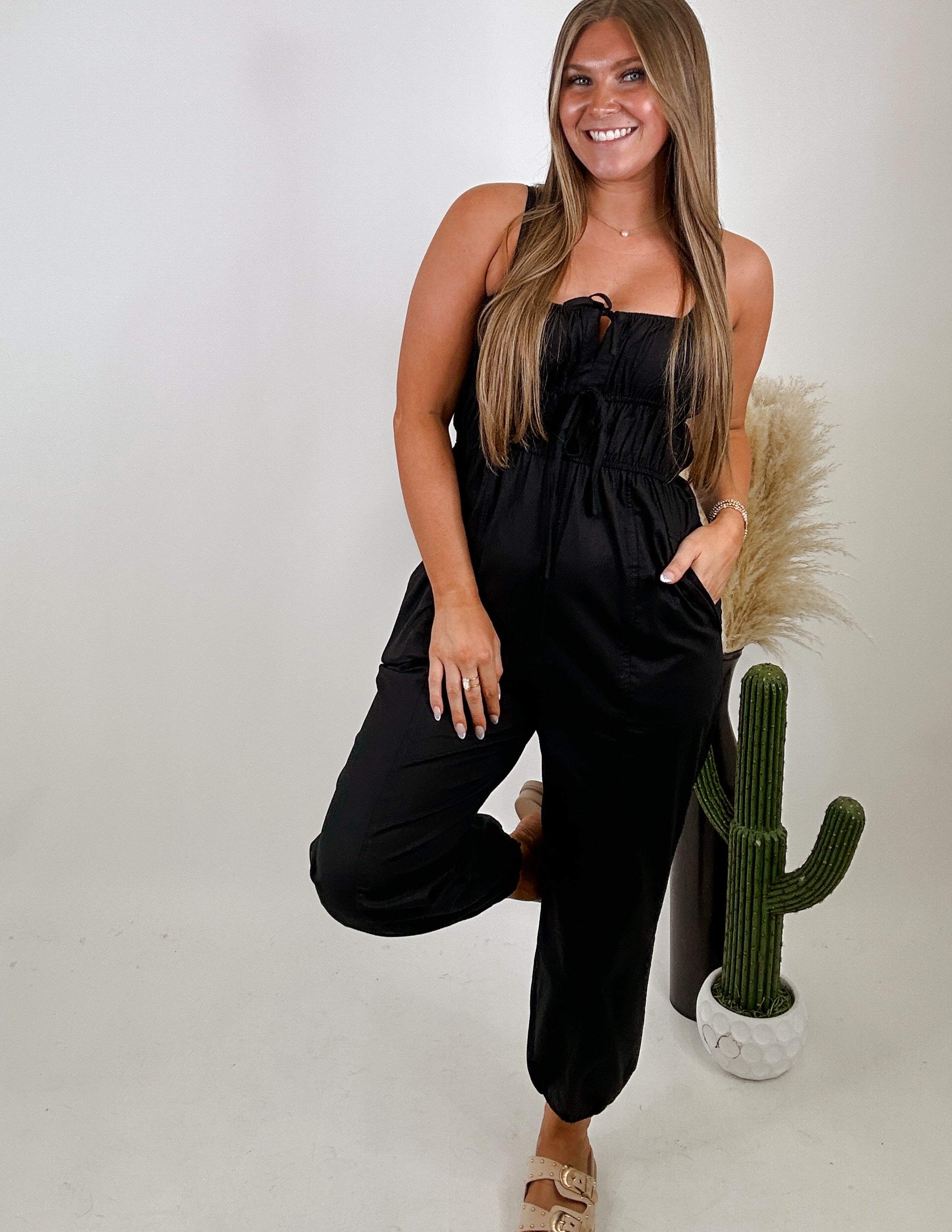The Gema Jumpsuit- Black