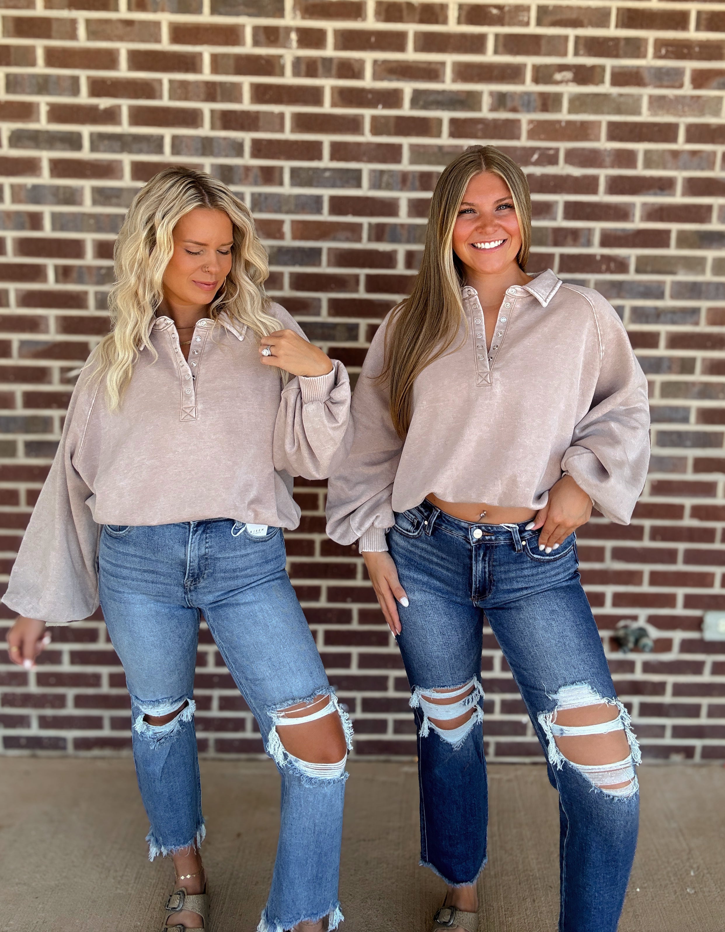 The Ellie Pullover- Ash Mocha