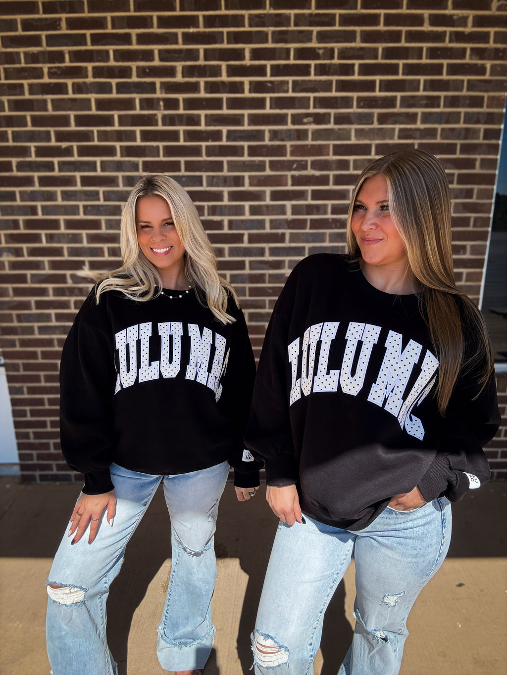 The Girlie Polka Dot Crewneck