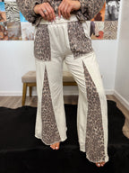 Wild Nights Leopard Pants- Natural