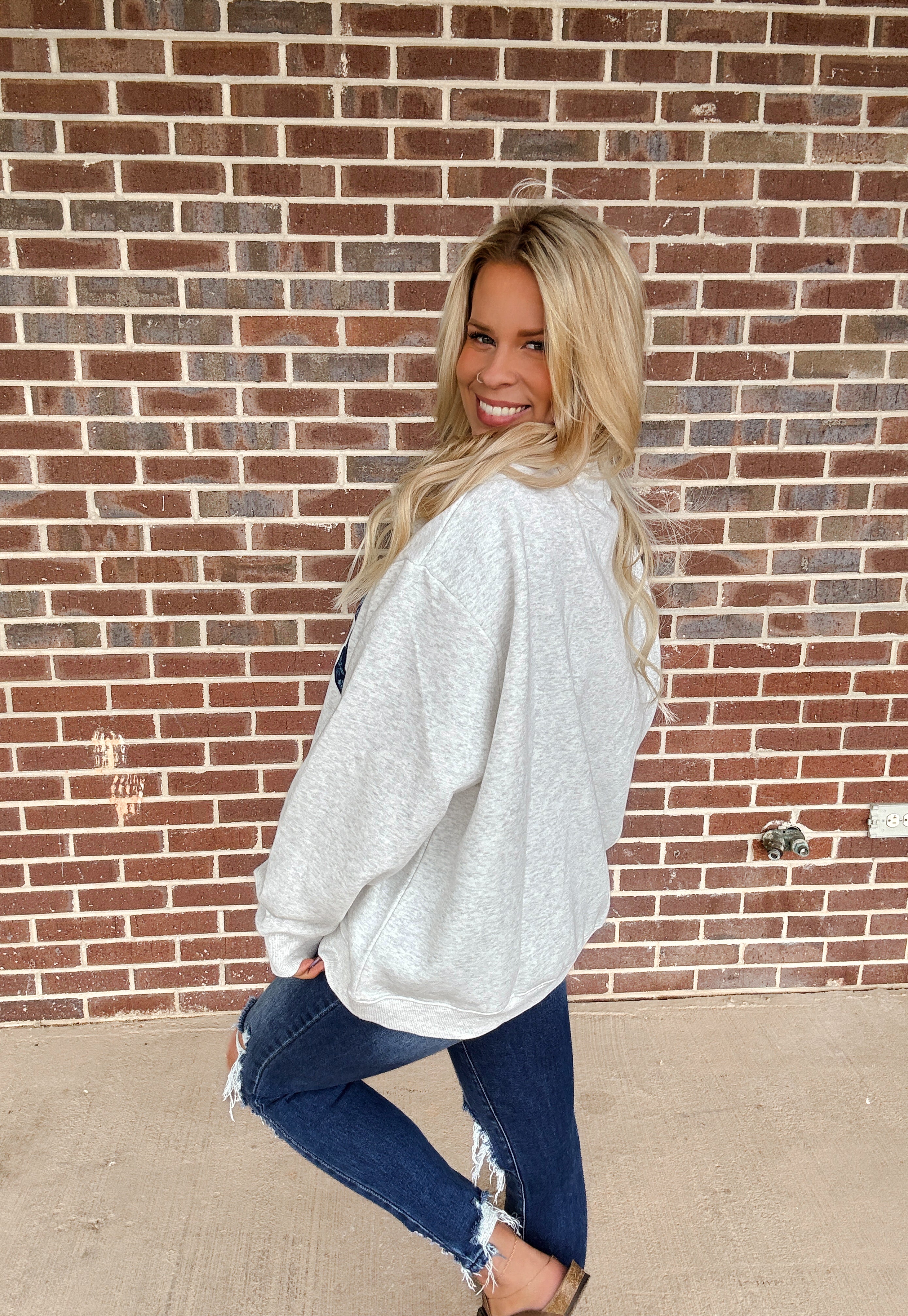 USA Embroidered Mockneck