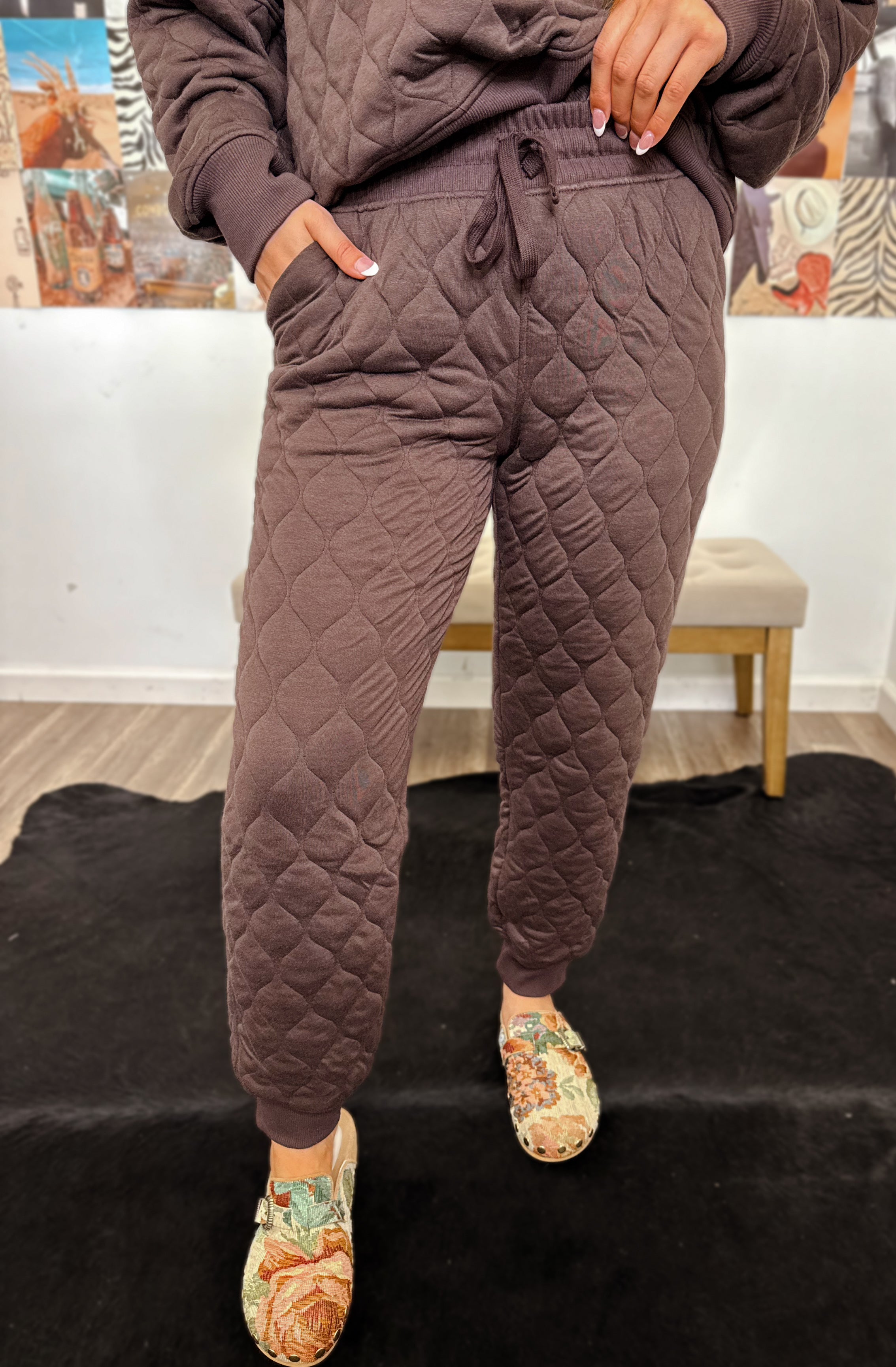 The Quinn Quilted Joggers