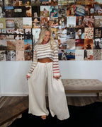 The Tia Gauze Pants- Cream