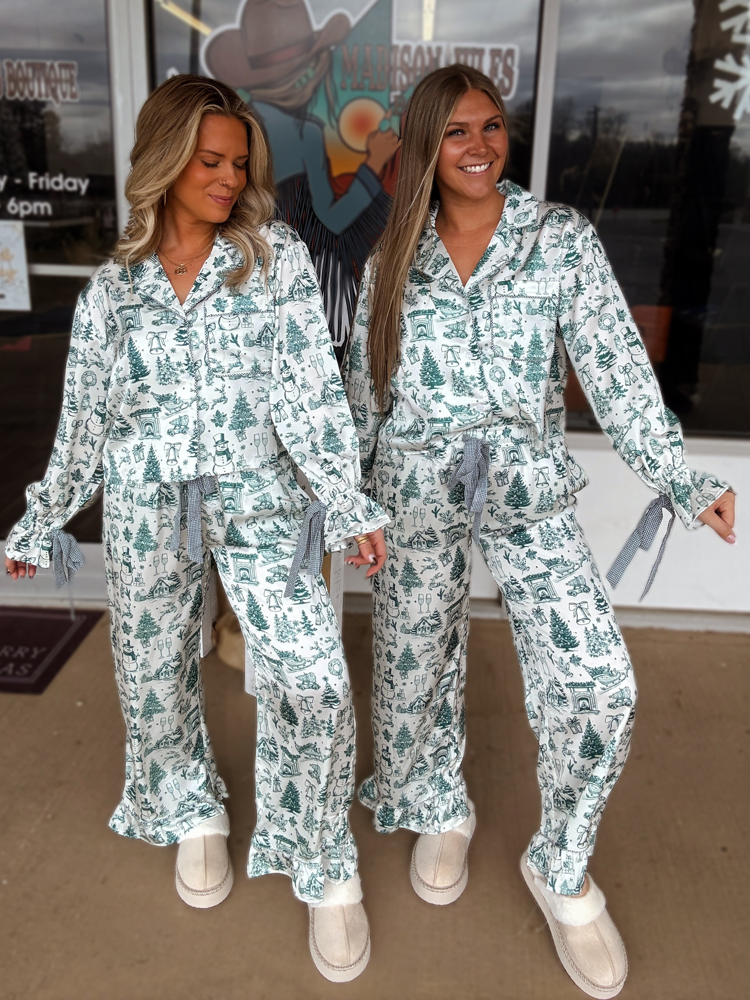 The Satin Gingham Pajamas