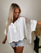 The Hilton Top- Off White