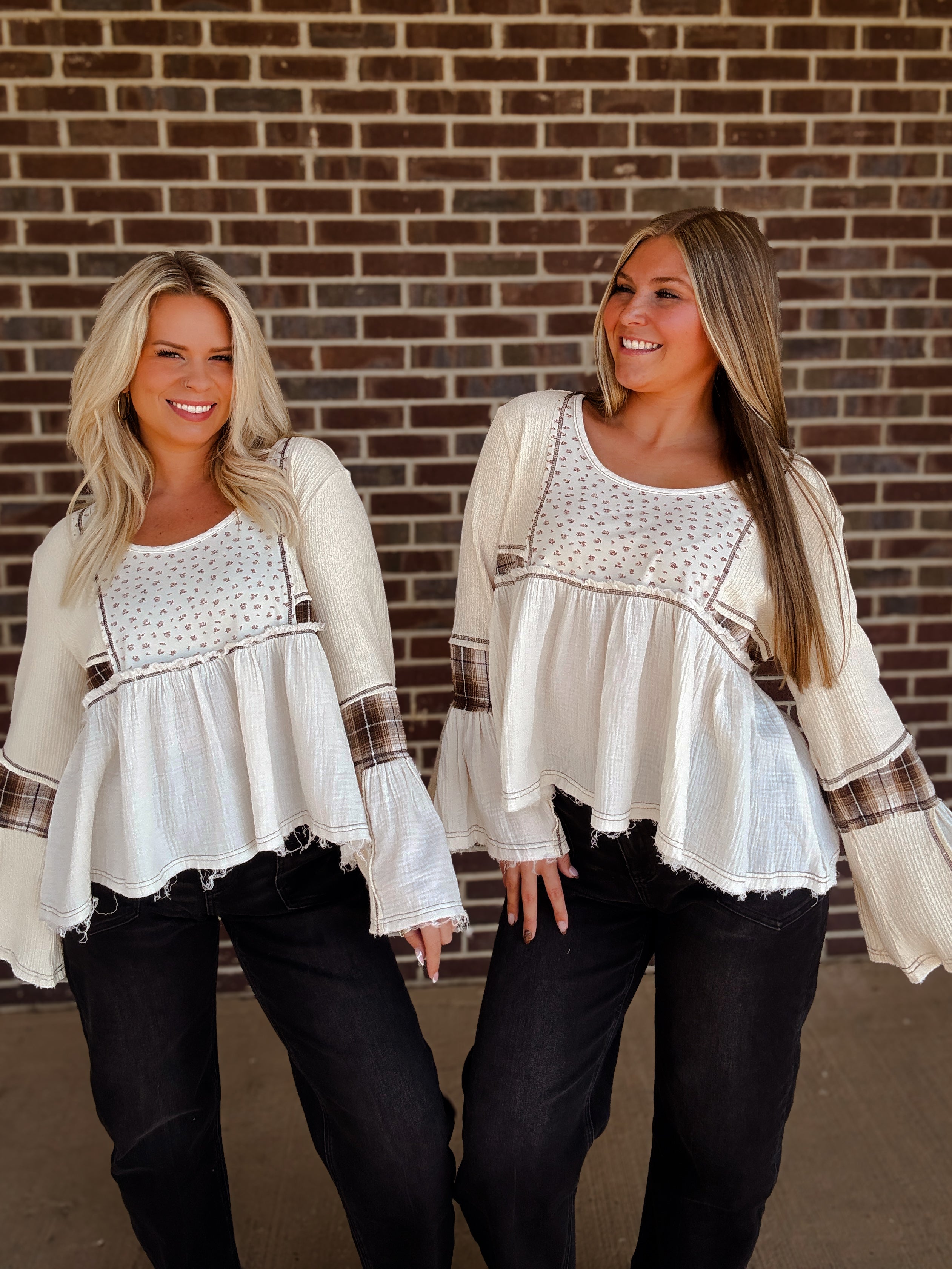 The Billie Plaid Top