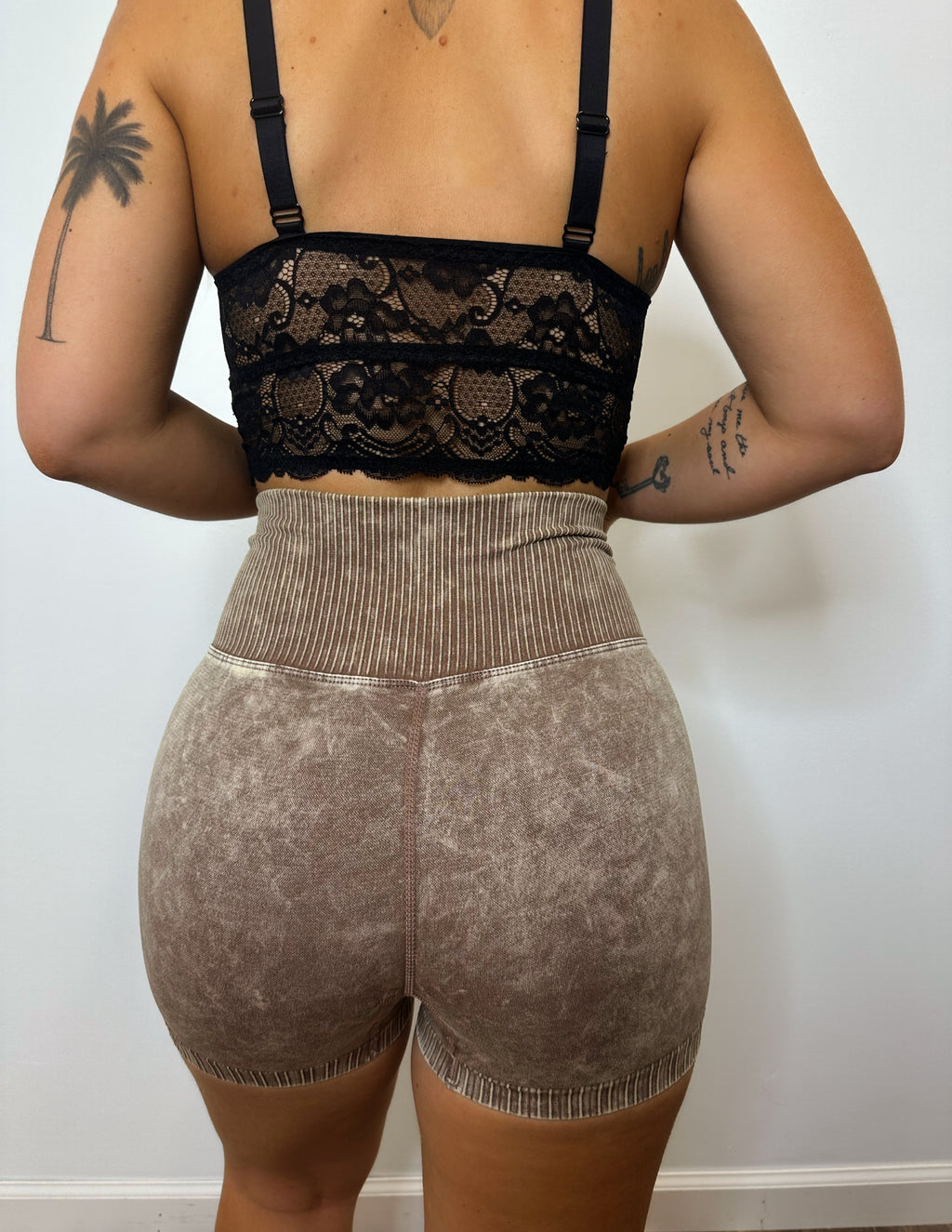 Seamless biker shorts- Mocha