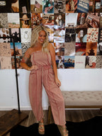 Lynn Barrel Jumpsuit- Rust