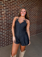 Warmer Days Romper- Black