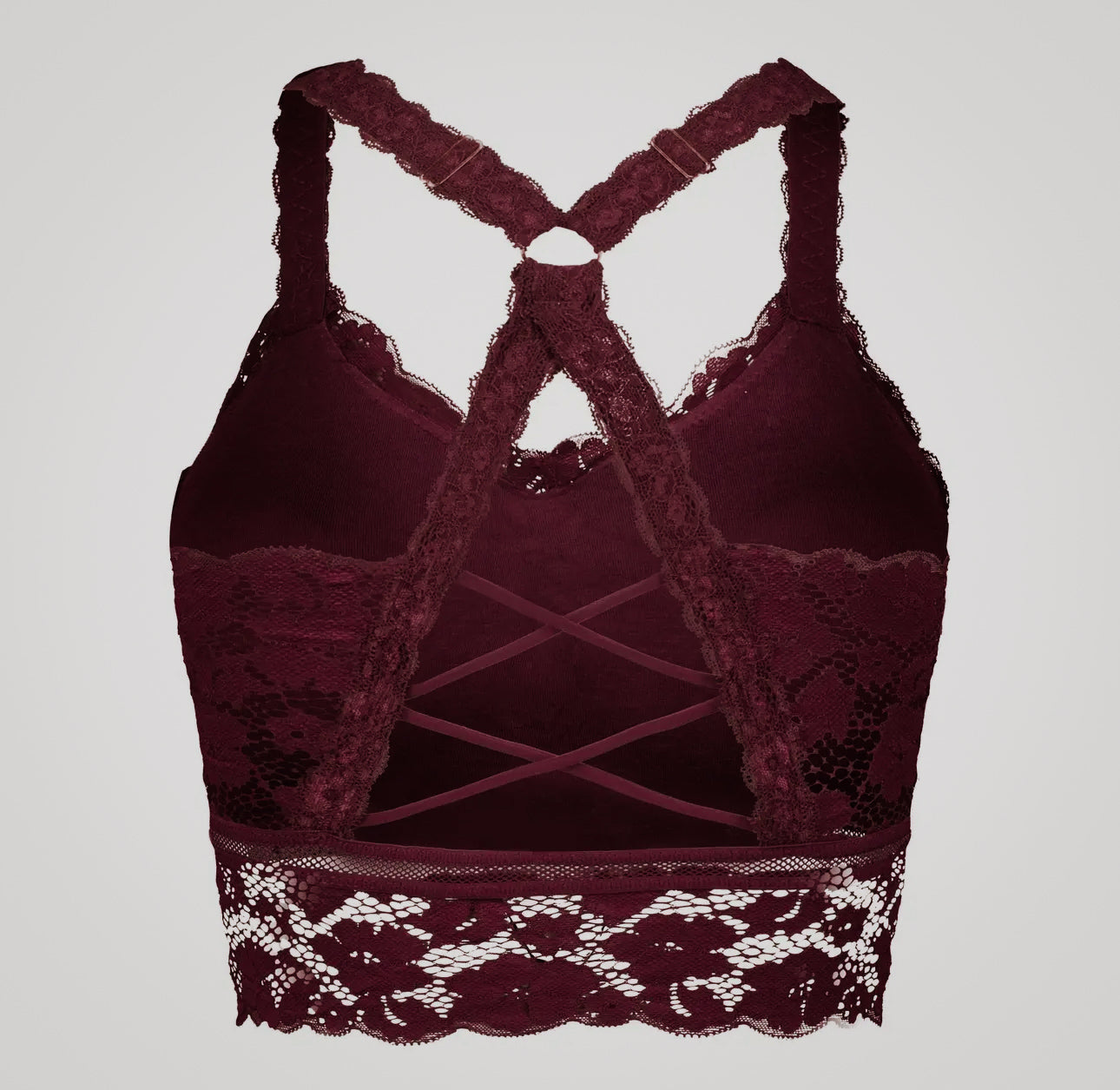 The Julie Bralette- Burgundy