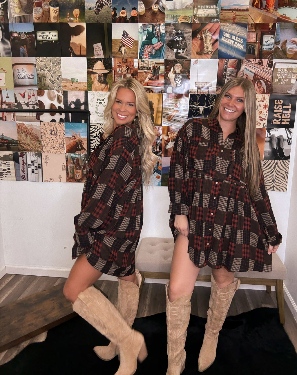 High Roller Flannel Dress