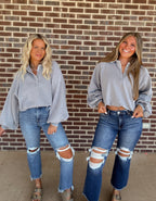 The Ellie Pullover- Sleet