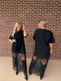 The Jade Lace Tee Shirt Dress