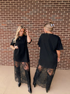 The Jade Lace Tee Shirt Dress