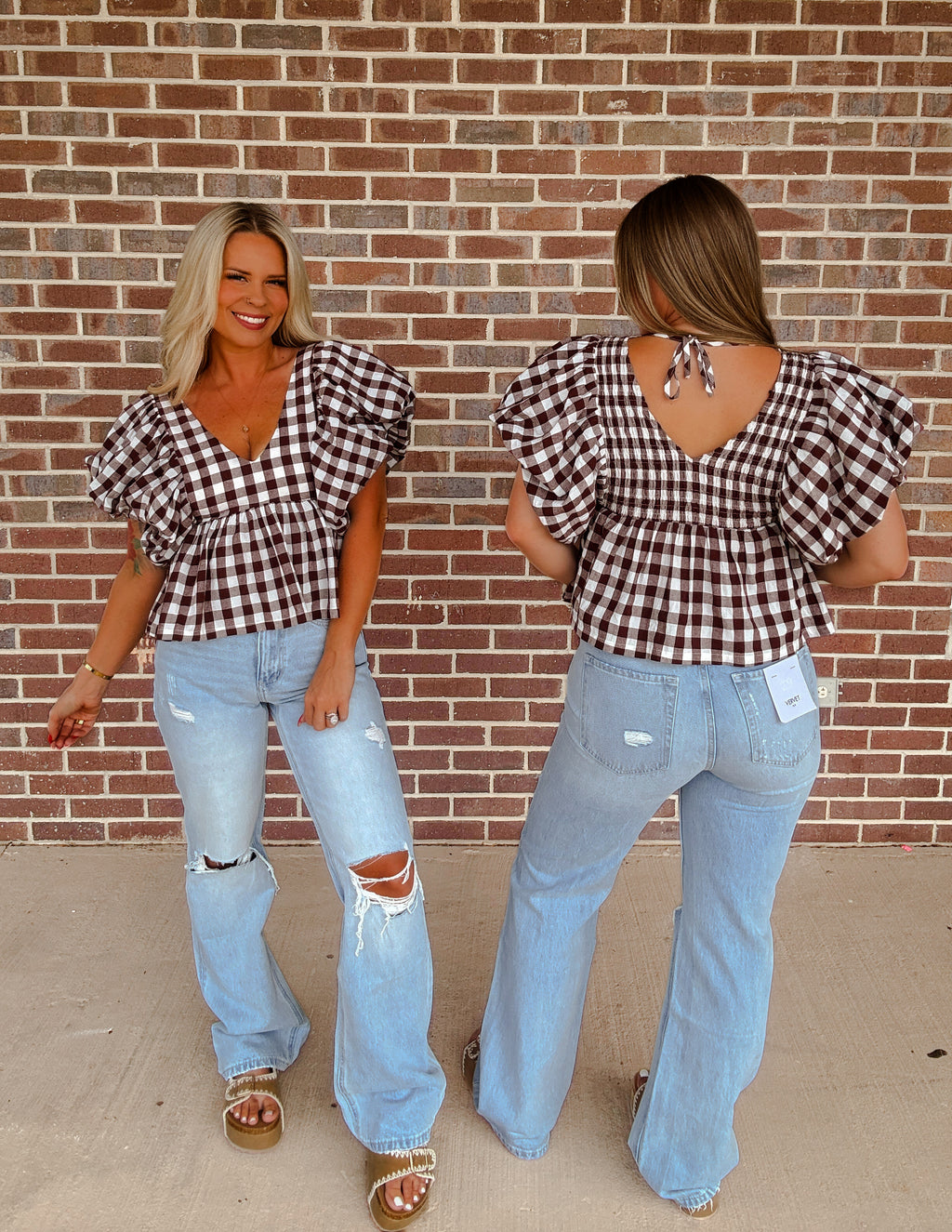 The Statement Gingham Top