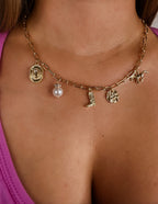 Western Boot Star Hat Horseshoe Charm Necklace