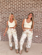 The Merrit Floral Patchwork Pants