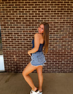 Giddy Up Denim Corset Top